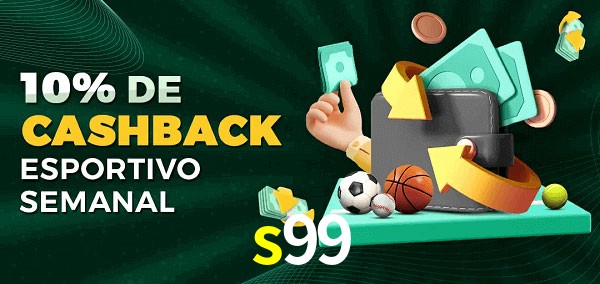 10% de bônus de cashback na s99