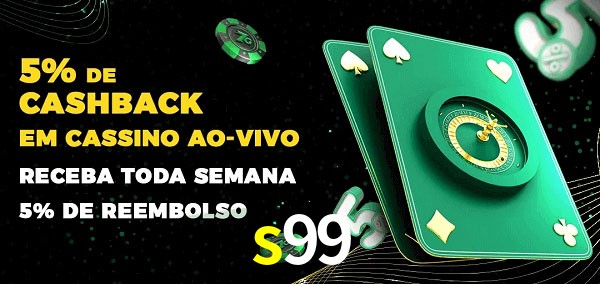 Promoções do cassino ao Vivo s99